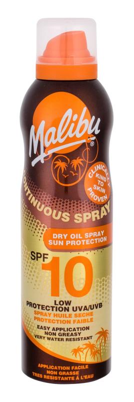 Malibu Continuous Spray Dry Oil (W) 175ml, Opaľovací prípravok na telo SPF10