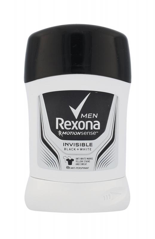 Rexona Invisible Black + White Men (M)  50ml, Antiperspirant