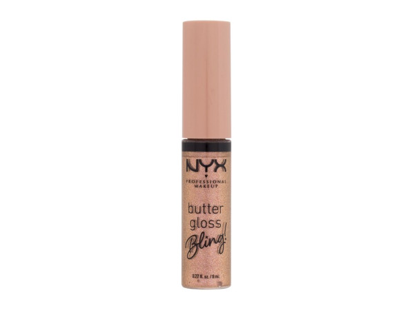 NYX Professional Makeup Butter Gloss Bling 01 Bring The Bling (W) 8ml, Lesk na pery