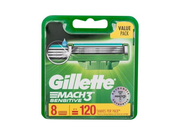 Gillette Mach3 Sensitive (M) 8 ks, Náhradné ostrie