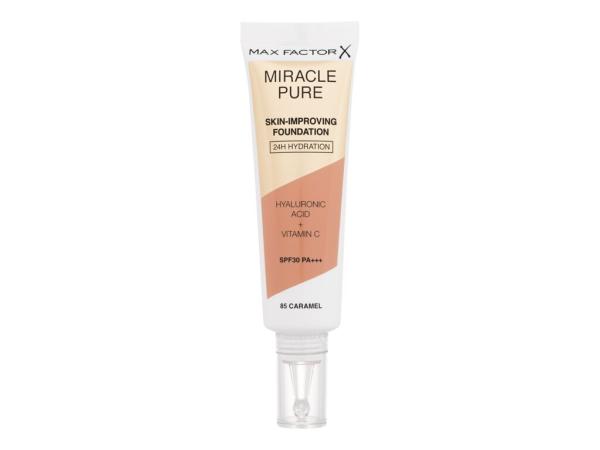 Max Factor Miracle Pure Skin-Improving Foundation 85 Caramel (W) 30ml, Make-up SPF30