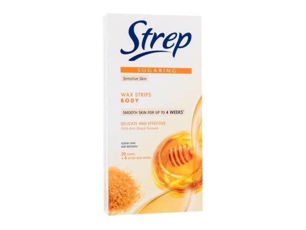 Strep Wax Strips Body Delicate And Effective Sugaring (W)  20ks, Depilačný prípravok