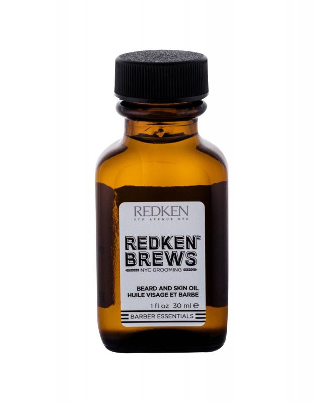 Redken Beard and Skin Oil Brews (M)  30ml, Olej na fúzy