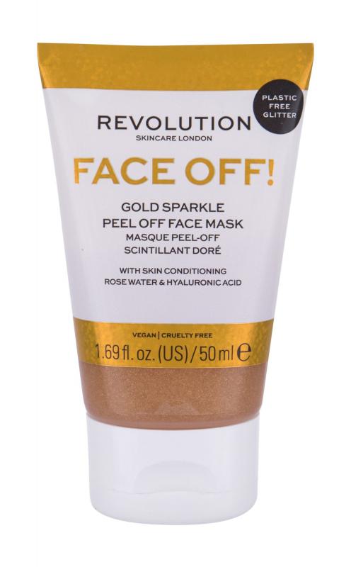 Revolution Skincare Gold Sparkle Face Off! (W) 50ml, Pleťová maska