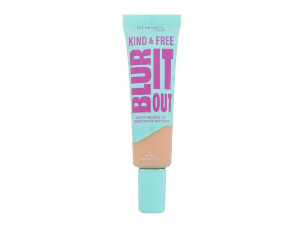 Rimmel London Kind & Free Blur It Out Mattifying Skin Tint 250 Sun Beige (W) 30ml, Make-up