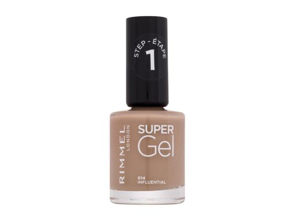 Rimmel London Super Gel STEP1 014 Influential (W) 12ml, Lak na nechty