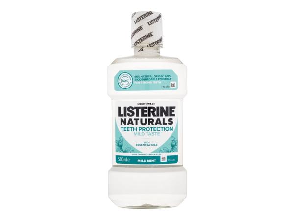 Listerine Teeth Protection Mild Taste Mouthwash Naturals (U)  500ml, Ústna voda