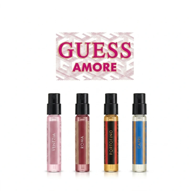 GUESS Amore Discovery Set – Dámske vzorky parfumov 4 × 2 ml 1