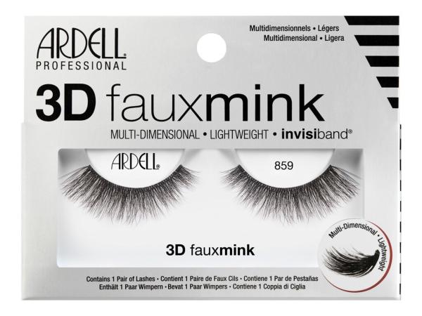 Ardell 3D Faux Mink 859 Black (W) 1ks, Umelé mihalnice