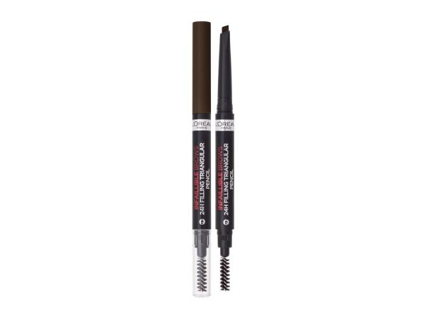 L'Oréal Paris Infaillible Brows 24H Filling Triangular Pencil 03 Dark Brunette (W) 1ml, Ceruzka na obočie