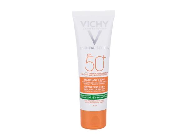 Vichy Capital Soleil Mattifying 3-in-1 (W) 50ml, Opaľovací prípravok na tvár SPF50+