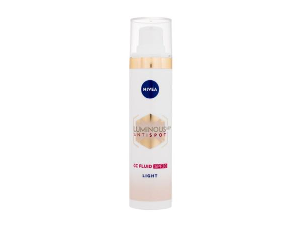 Nivea Luminous 630 Antispot CC Fluid 01 Light (W) 40ml, CC krém SPF30