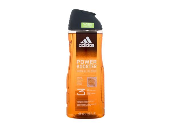 Adidas Power Booster Shower Gel 3-In-1 (M) 400ml, Sprchovací gél New Cleaner Formula