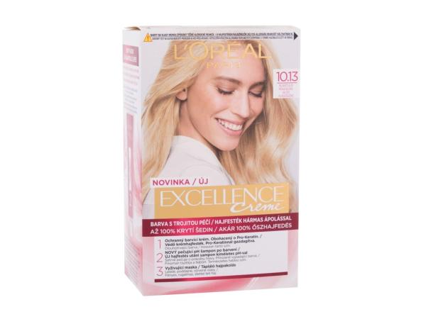 L'Oréal Paris Excellence Creme Triple Protection 10,13 Natural Light Baby Blonde (W) 48ml, Farba na vlasy