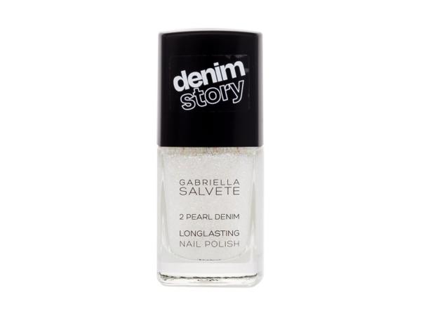 Gabriella Salvete Denim Story Longlasting Nail Polish 02 Pearl Denim (W) 11ml, Lak na nechty