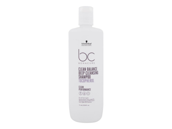 Schwarzkopf Professional BC Bonacure Clean Balance Tocopherol Shampoo (W) 1000ml, Šampón