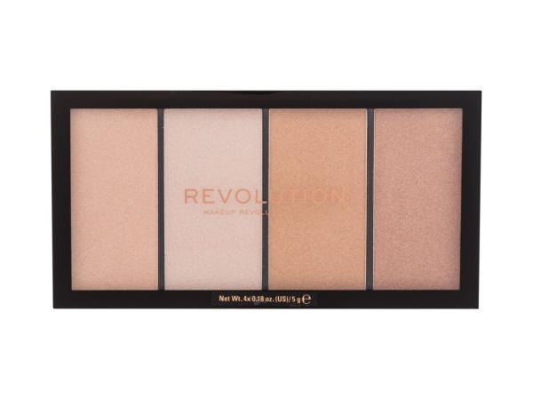 Makeup Revolution Lo Re-loaded Palette Lustre Lights Warm (W) 20g, Rozjasňovač