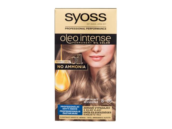 Syoss Oleo Intense Permanent Oil Color 8-05 Beige Blond (W) 50ml, Farba na vlasy