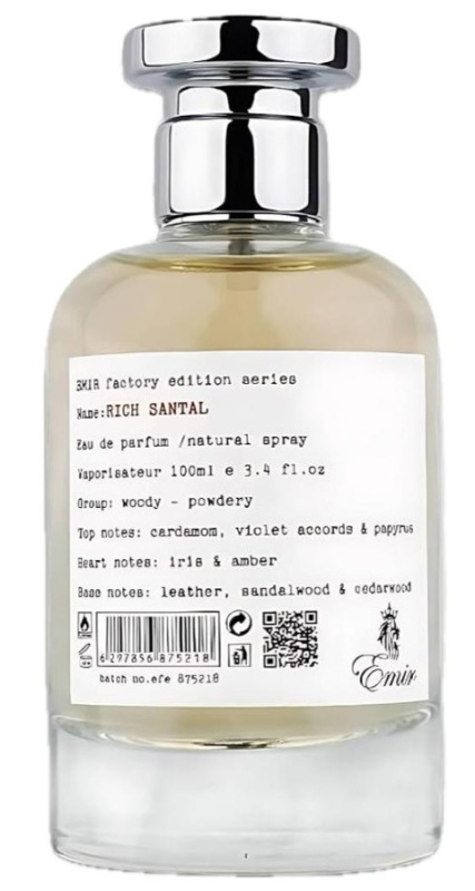 Odstrek Paris Corner Emir Rich Santal 5ml, Parfumovaná voda (U)