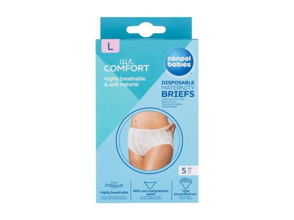 Canpol babies Air Comfort Disposable Maternity Briefs (W) 5ks, Popôrodné nohavičky L