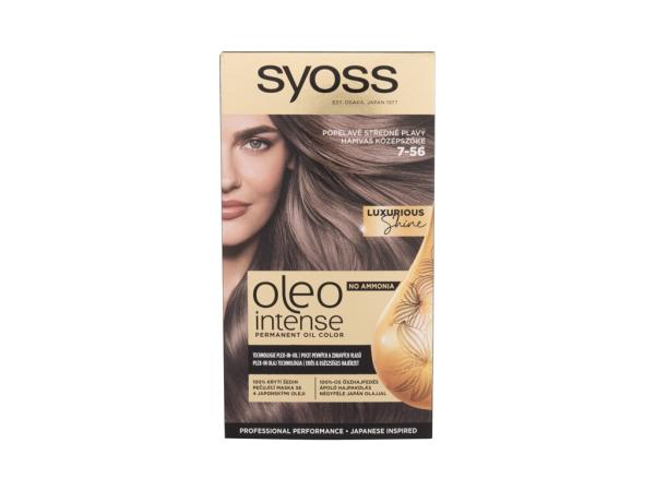 Syoss Oleo Intense Permanent Oil Color 7-56 Ashy Medium Blonde (W) 50ml, Farba na vlasy