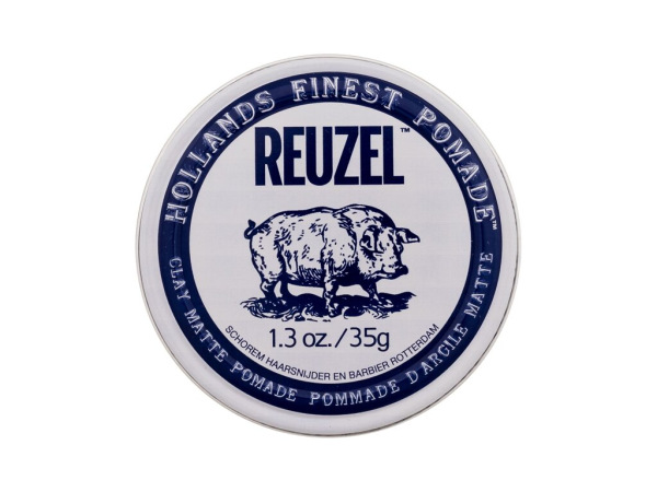 Reuzel Hollands Finest Pomade Clay Matte Pomade (M) 35g, Pre definíciu a tvar vlasov
