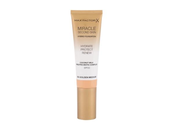 Max Factor Miracle Second Skin 06 Golden Medium (W) 30ml, Make-up SPF20
