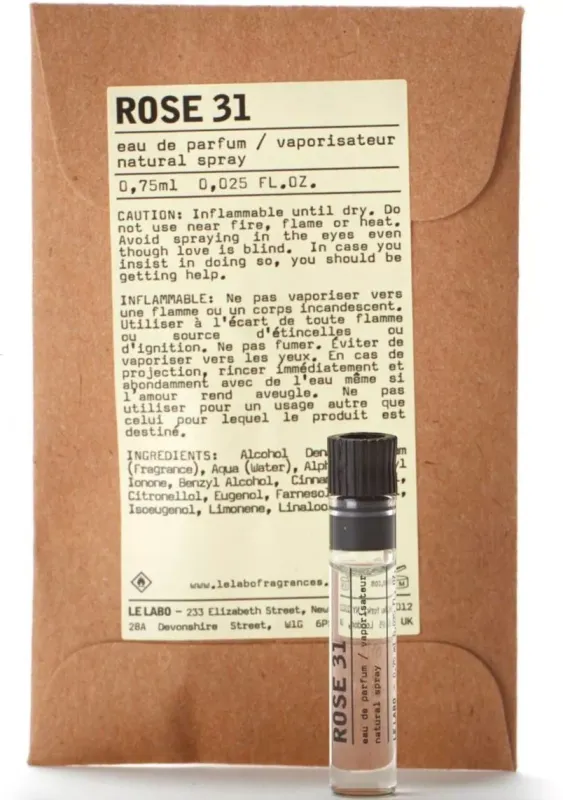 Le Labo Rose 31 0.75ml, Parfumovaná voda (U)