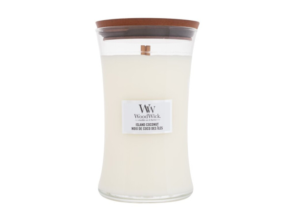 WoodWick Island Coconut (U) 610g, Vonná sviečka