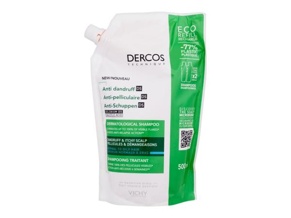 Vichy Dercos Anti-Dandruff Normal to Oily Hair (W) 500ml, Šampón Náplň