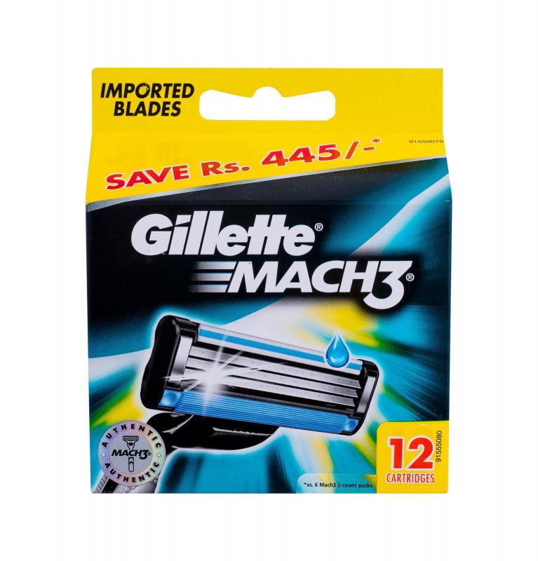 Gillette Mach3 (M)  12ks, Náhradné ostrie