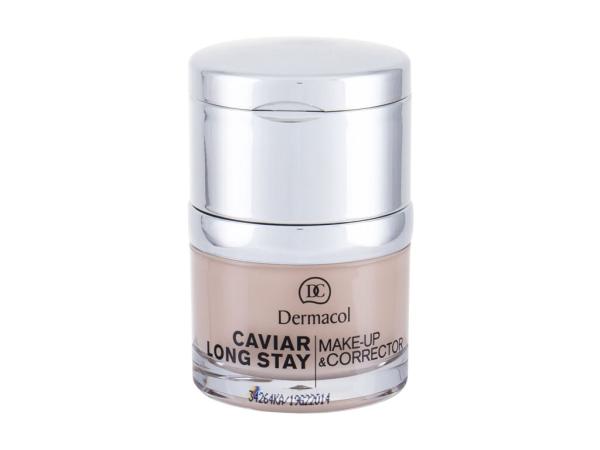 Dermacol Caviar Long Stay Make-Up & Corrector 1 Pale (W) 30ml, Make-up