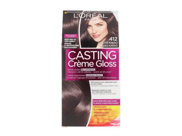 L'Oréal Paris Casting Creme Gloss 412 Iced Cocoa (W) 48ml, Farba na vlasy