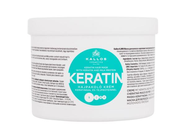 Kallos Cosmetics Keratin (W) 500ml, Maska na vlasy