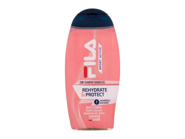 Fila Sport Active Rehydrate & Protect 2in1 Shampoo + Shower Gel (W) 250ml, Sprchovací gél