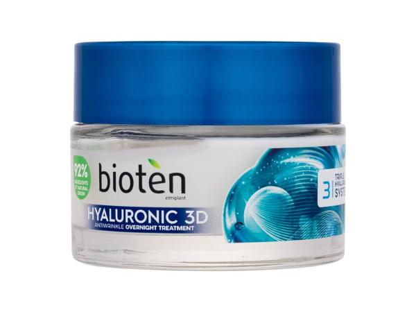 Bioten Antiwrinkle Overnight Cream Hyaluronic 3D (W)  50ml, Nočný pleťový krém
