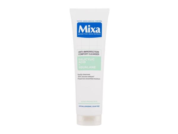 Mixa Salicylic Acid + Squalane Anti-Imperfection Comfort Cleanser (W) 150ml, Čistiaci gél