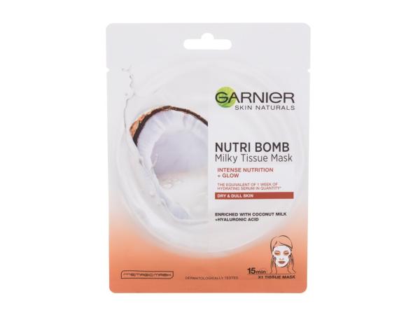 Garnier Skin Naturals Nutri Bomb Coconut + Hyaluronic Acid (W) 1ks, Pleťová maska