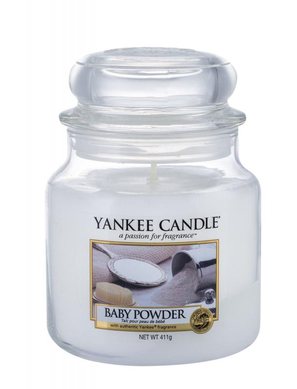 Yankee Candle Baby Powder (U)  411g, Vonná sviečka
