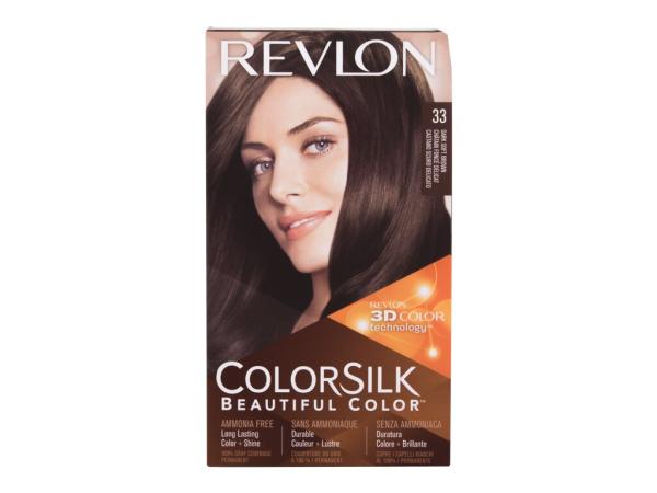 Revlon Colorsilk Beautiful Color 33 Dark Soft Brown (W) 59.1 ml, Farba na vlasy