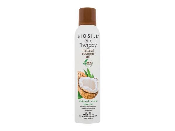 Farouk Systems Organic Coconut Oil Whipped Volume Mousse Biosilk Silk Therapy (W)  227g, Tužidlo na vlasy