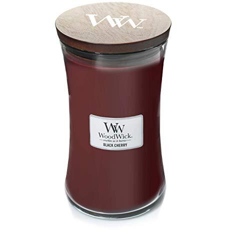 Woodwick oválna váza Black Cherry 609.5g, Vonná sviečka