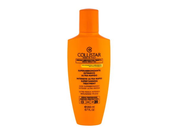 Collistar Special Perfect Tan Intensive Ultra-Rapid Supertanning (W) 200ml, Opaľovací prípravok na telo SPF20
