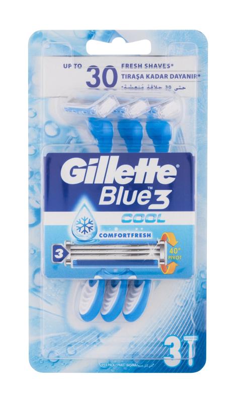 Gillette Cool Blue3 (M)  3ks, Holiaci strojček
