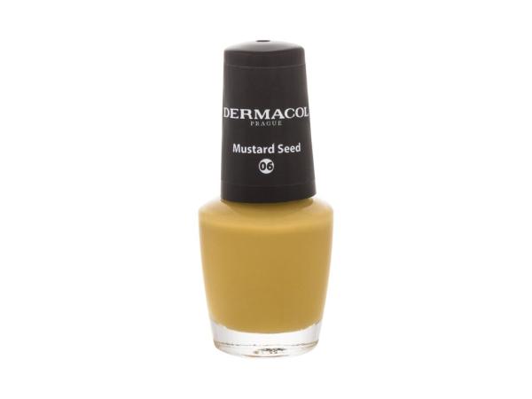 Dermacol Nail Polish Mini 06 Mustard Seed (W) 5ml, Lak na nechty Autumn Limited Edition
