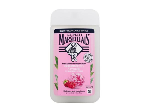 Le Petit Marseillais Shower Cream Organic Raspberry & Peony Extra Gentle (U)  250ml, Sprchovací krém