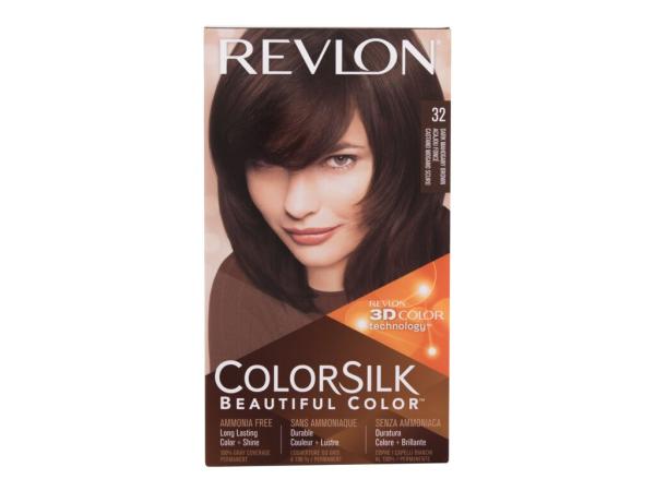 Revlon Colorsilk Beautiful Color 32 Dark Mahogany Brown (W) 59,1ml, Farba na vlasy