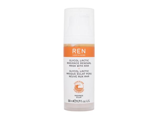 REN Clean Skincare Radiance Glycolic Lactic Radiance Renewal Mask With AHA (W) 50ml, Pleťová maska
