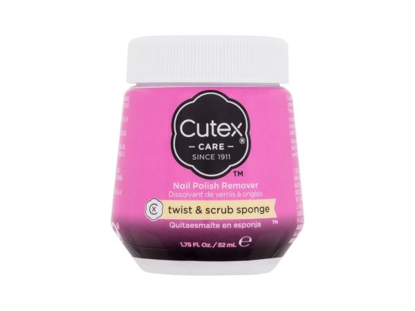 Cutex Twist & Scrub Sponge Nail Polish Remover (W) 52ml, Odlakovač nechtov