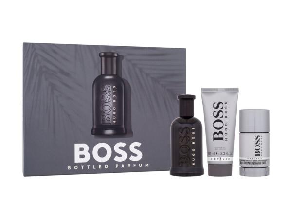 HUGO BOSS Bottled Parfum 100 ml + Sprchovací gel 100 ml + Deostick 75 ml, Darčeková sada